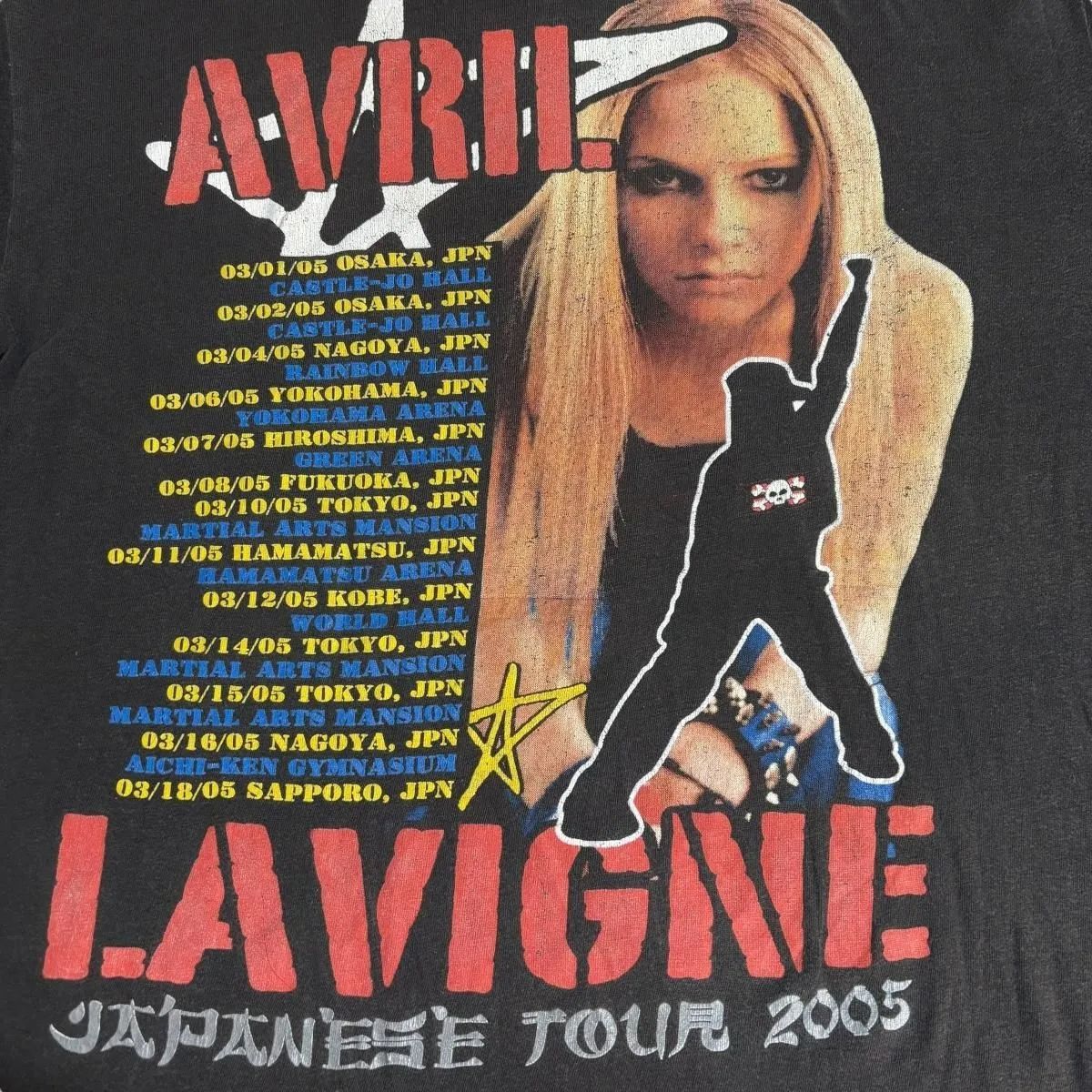 05年製 AVRIL LAVIGNE Tour S/S TEE アヴリル ラヴィーン ツアー
