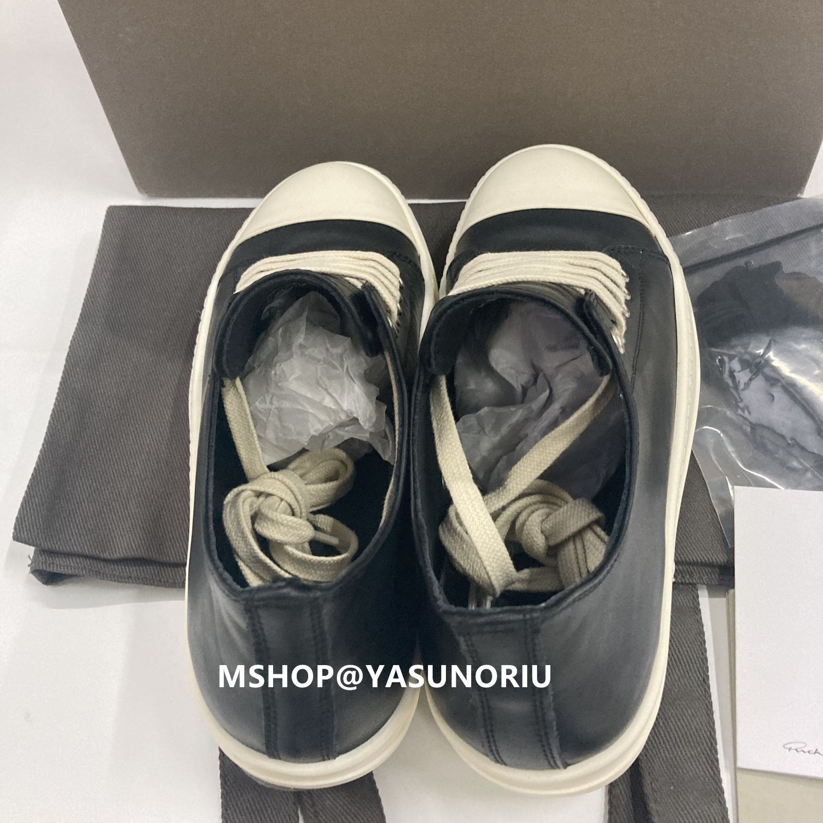 Rick Owens LOW SNEAKS レザー スニーカー RU01C4891LPO911