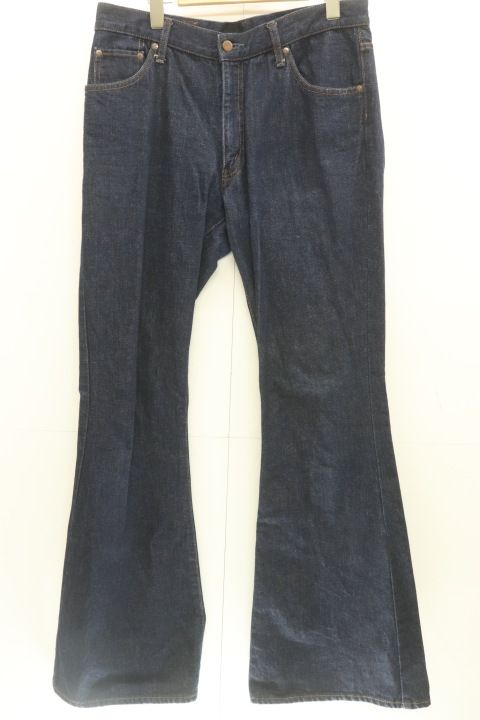 【中古】 BIG JOHN メンズデニムパンツ 34 BELL BOTTOM BIG JOHN 34 インディゴブルー 藍 無地