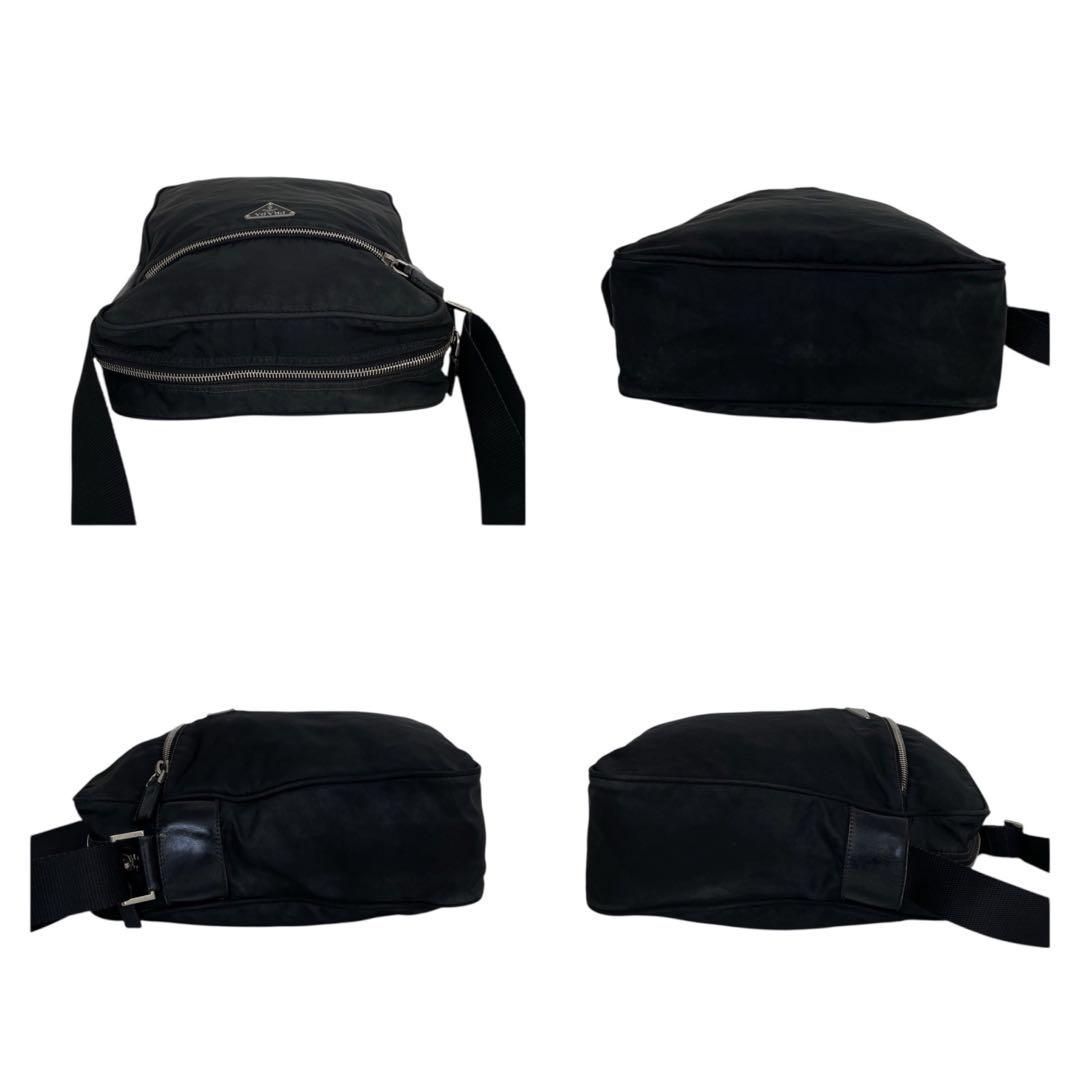 希少　プラダ　三角ロゴ　ナイロン　黒　ブラック　ショルダーバッグ　4681 希少 プラダ 三角ロゴ ナイロン 黒 ブラック ショルダーバッグ 4681