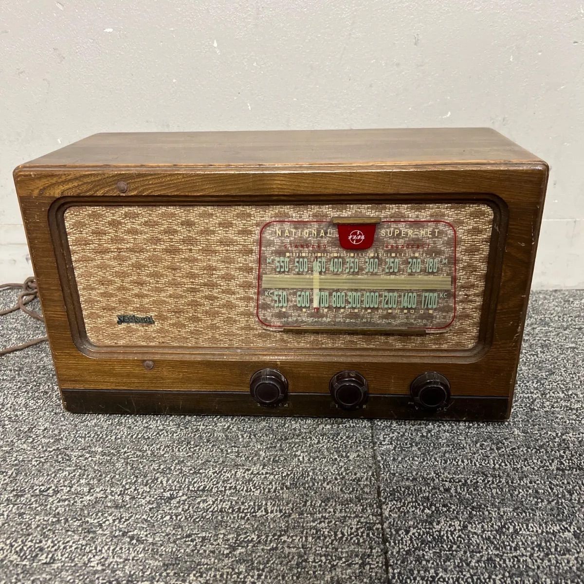 ナショナル真空管ラジオ 昭和レトロ・・・ナショナル 真空管ラジオ 動作品