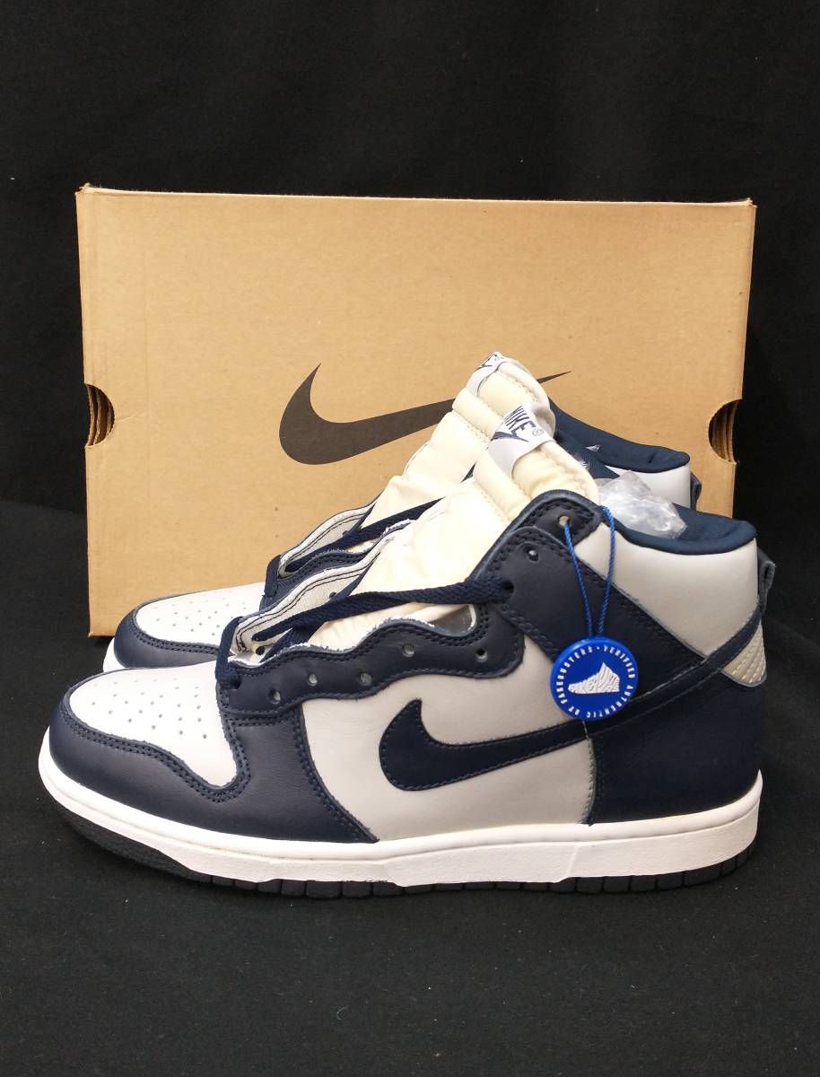 [箱付] NIKE COLLEGE DUNK HIGH LE GEORGETOWN ダンク ジョージタウン 99年製 26.5cm カレッジ グレー ネイビー 630335-041 