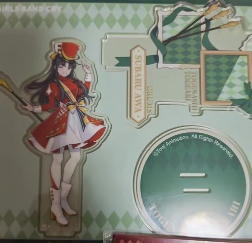ガールズバンドクライコラボカフェ 上海 安和すばるアクリルスタンド+特典カード ガールズバンドクライコラボカフェ 上海 安和すばるアクリル
