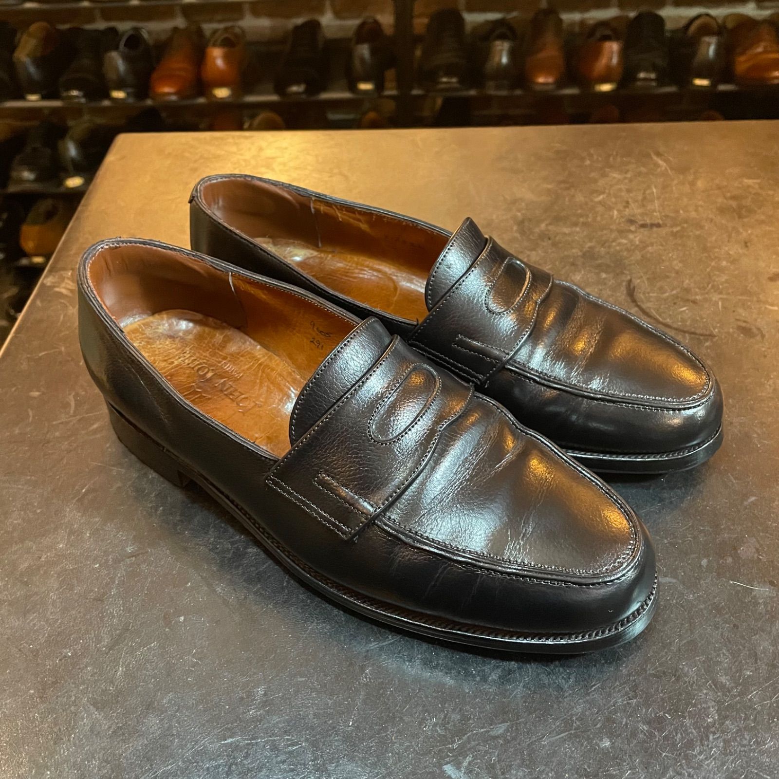 旧ロゴ JOHNLOBB ジョンロブ LOPEZ ロペス ローファー UK6.5E - メルカリ