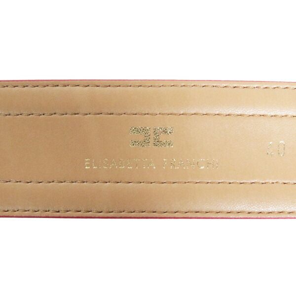 新品 エリザベッタフランキ レザーベルト 40 EOT1002 牛革 イタリア製 85%OFF 新品 エリザベッタフランキ ELISABETTA FRANCHI ベルト