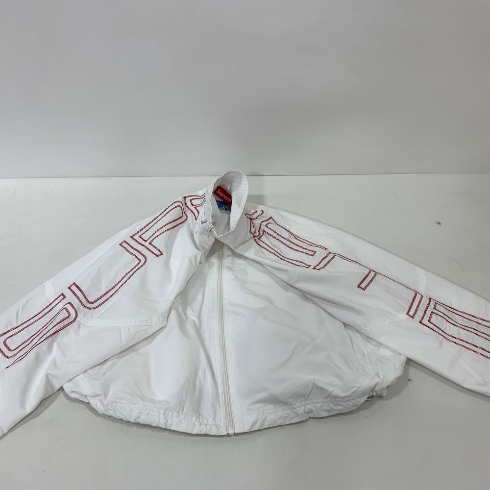 07w50149 Supreme Spellout Embroidered Track Jacket 白