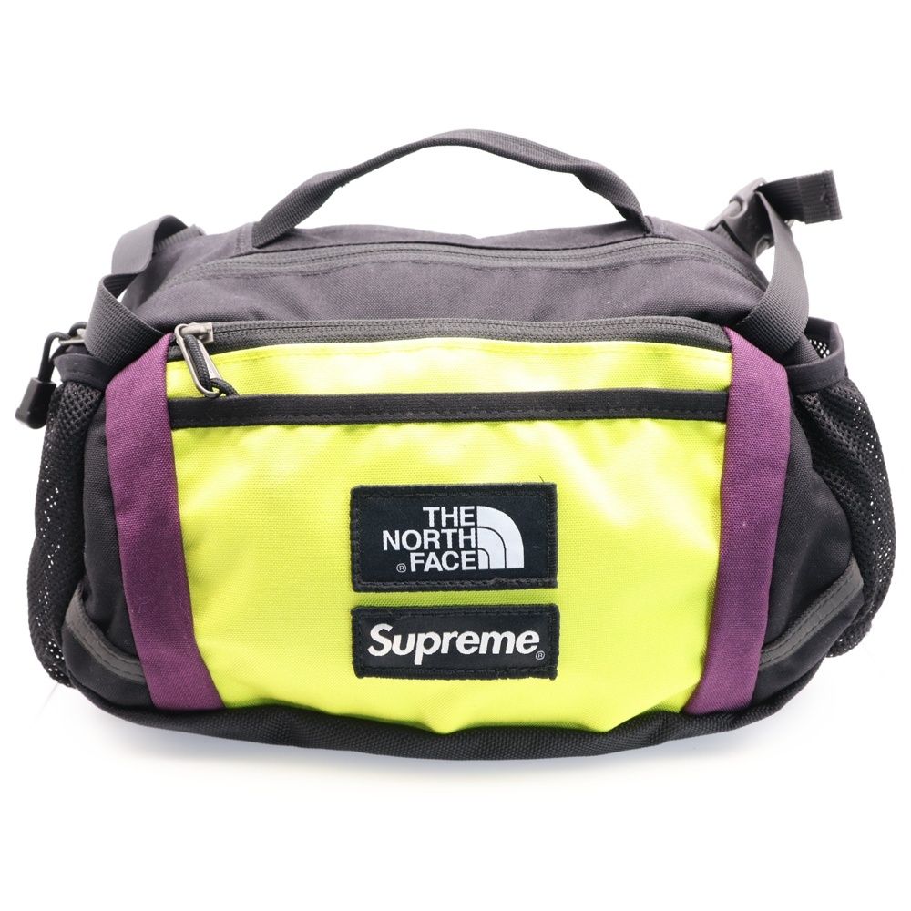 SUPREME シュプリーム 18AW ×THE NORTH FACE Expedition Waist Bag エクスペディション ウエストバッグ ブラック|イエロー