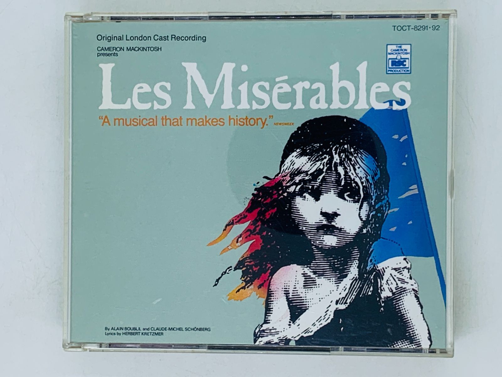 CD Les Miserables レ・ミゼラブル オリジナルロンドンキャスト Original London 2枚組 TOCT-8291 92  Z48 - メルカリ