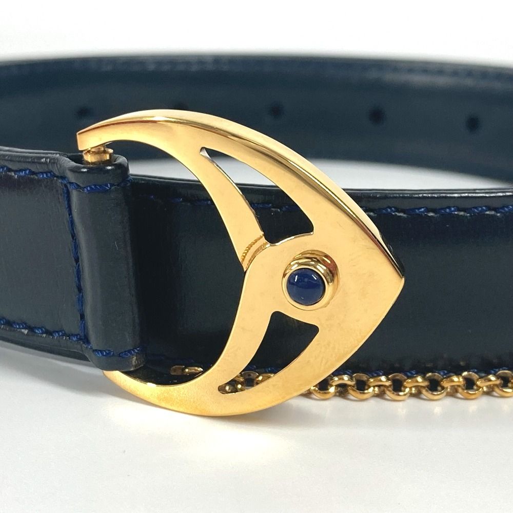 売上実績NO.1 CARTIER カルティエ ダーク レザー サファイアライン ベルト 小物
