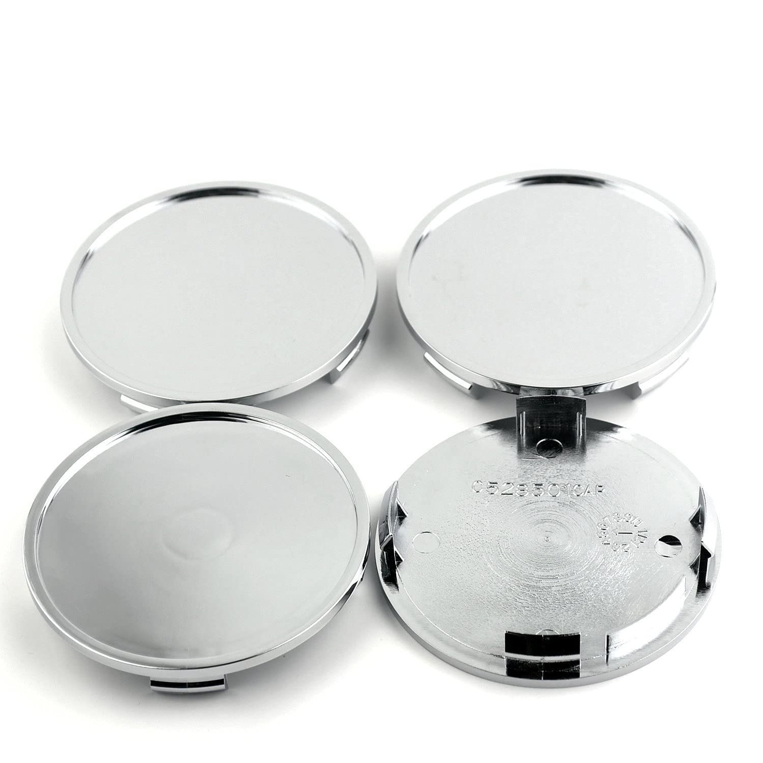 シルバー_外径76mm . 内径72mm ホイールセンターキャップ 76mm 73mm ４個 シルバー ホイールカバー センターカバー