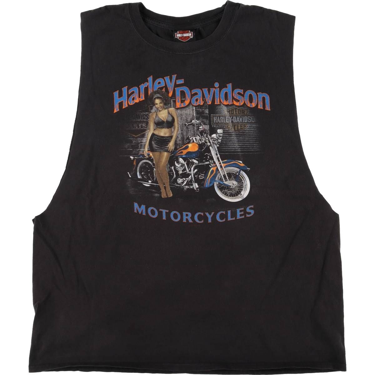古着 ハーレーダビッドソン Harley-Davidson ピンナップガール カット 