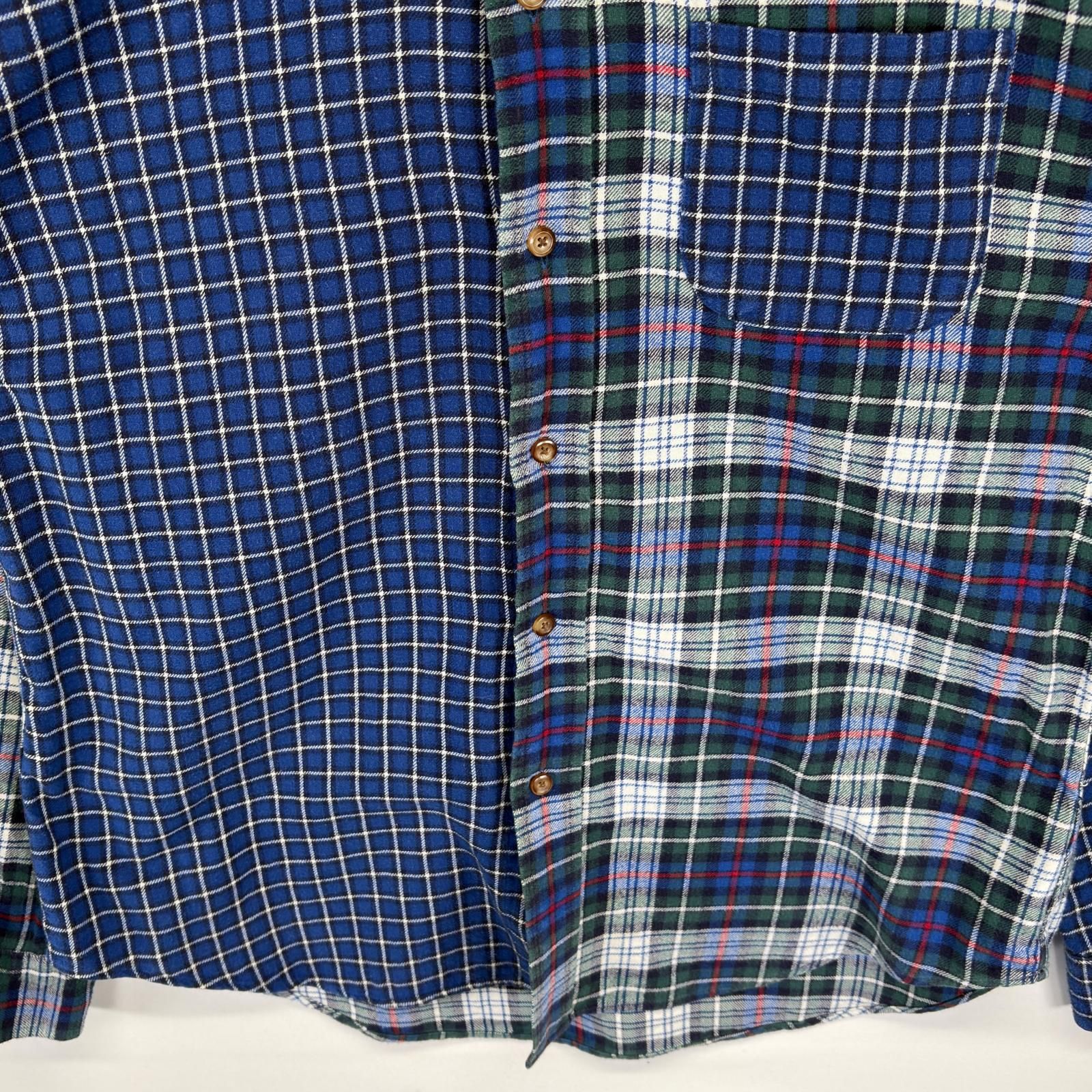 古着 ブルックスブラザーズ Brooks Brothers 長袖 ネルシャツ ボタンダウン クレイジーパターンカラー 1818 M マルチカラー メンズ 古着 ブルックスブラザーズ Brooks Brothers 長袖 ネルシャツ ボタン