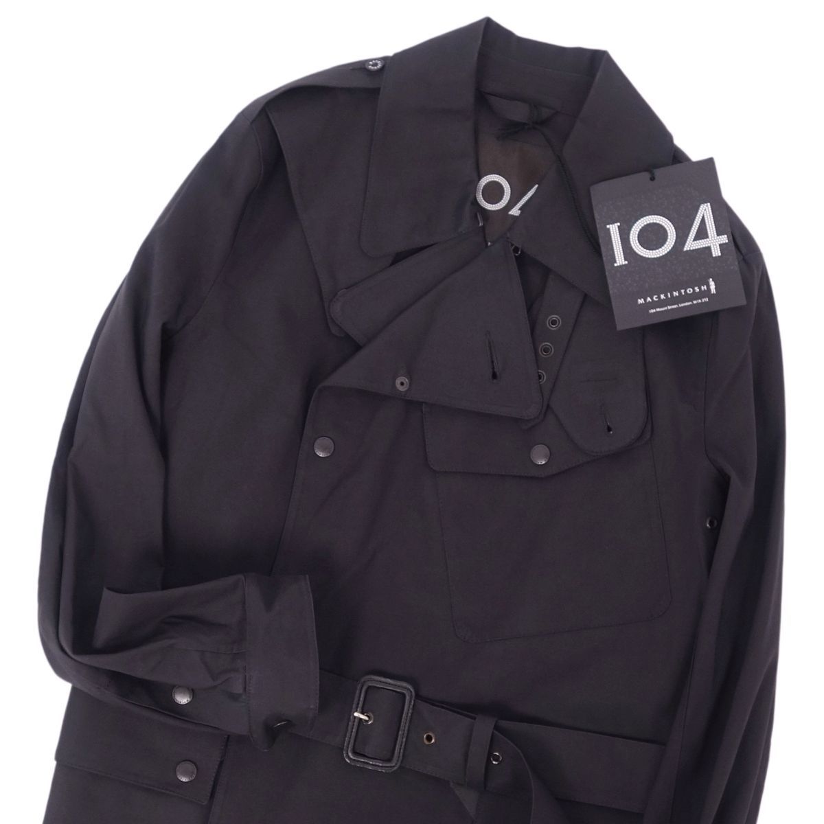 美品 マッキントッシュ MACKINTOSH 104 モーターサイクル コート 