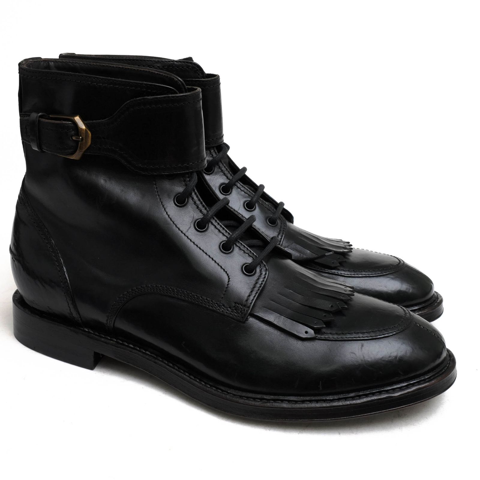 美品 トリッカーズ Tricker's ブーツ 黒 23.5cm 英国製 I815-80