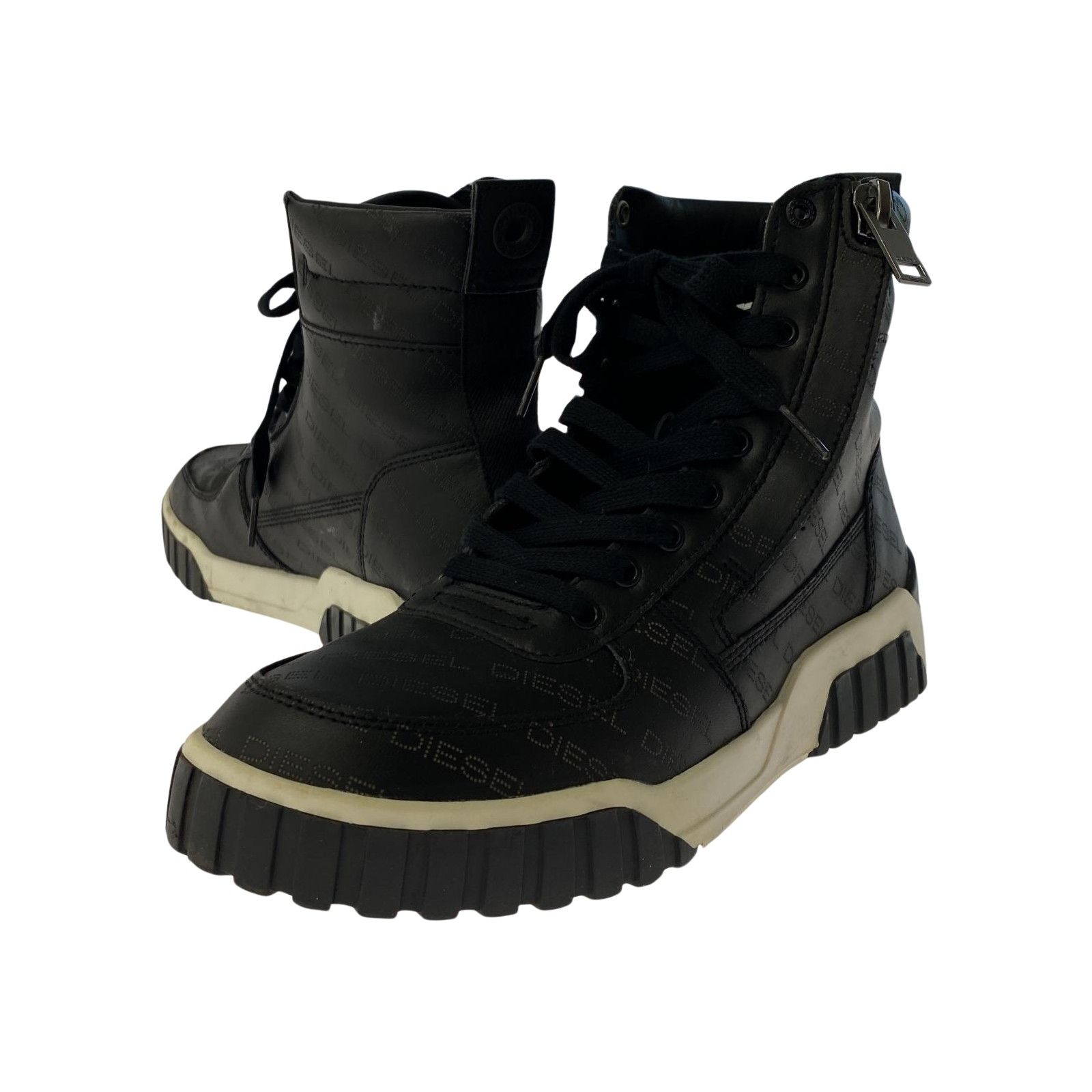 DIESEL ディーゼル S-RUA MIDスニーカー size27cm/ブラック メンズ