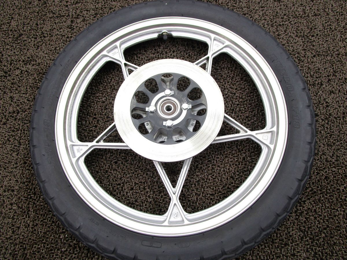 GS125 フロントホイール ディスク 星型 X385！NF41B スズキ 【 F406 】 キャブ車 動画有