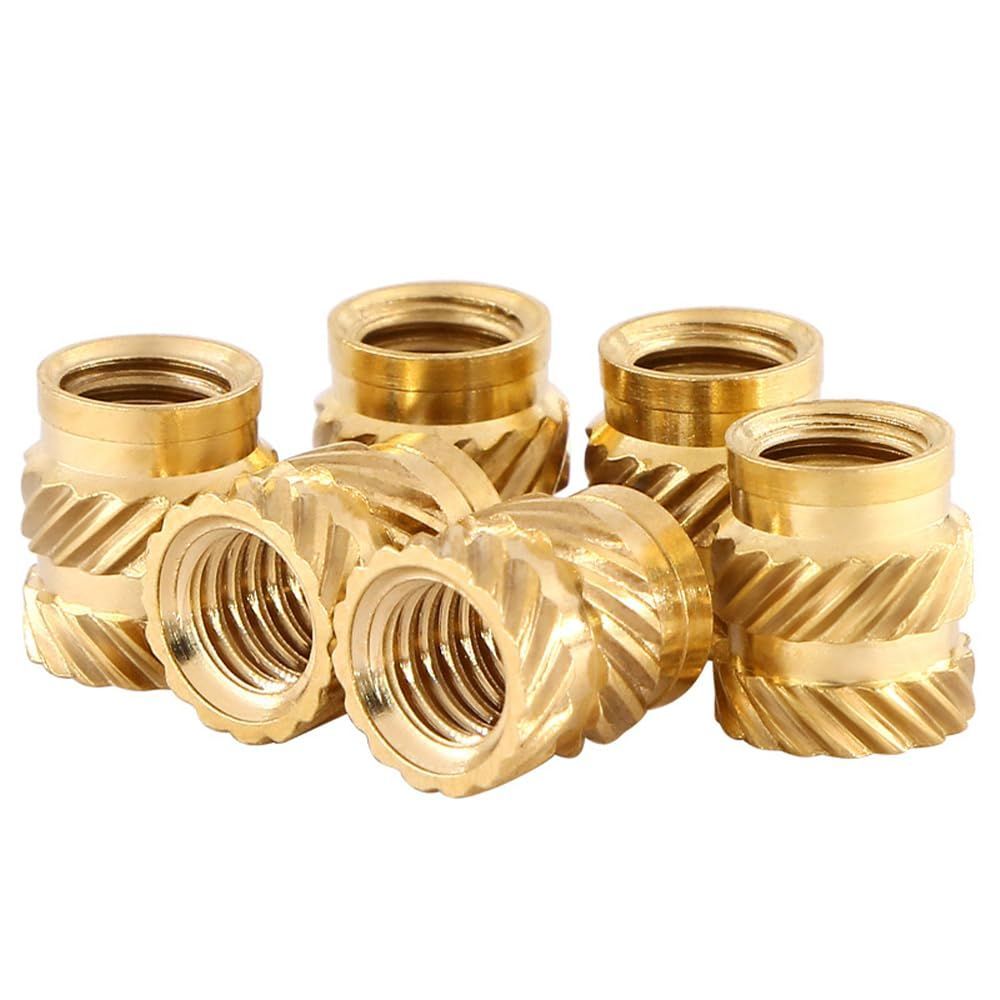 新品 ホットメルト銅ナット ローレットナット 100個セット 3D