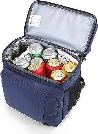 28l ブルー TOURIT 保温保冷バッグ クーラーバッグ 弁当リュック 二段