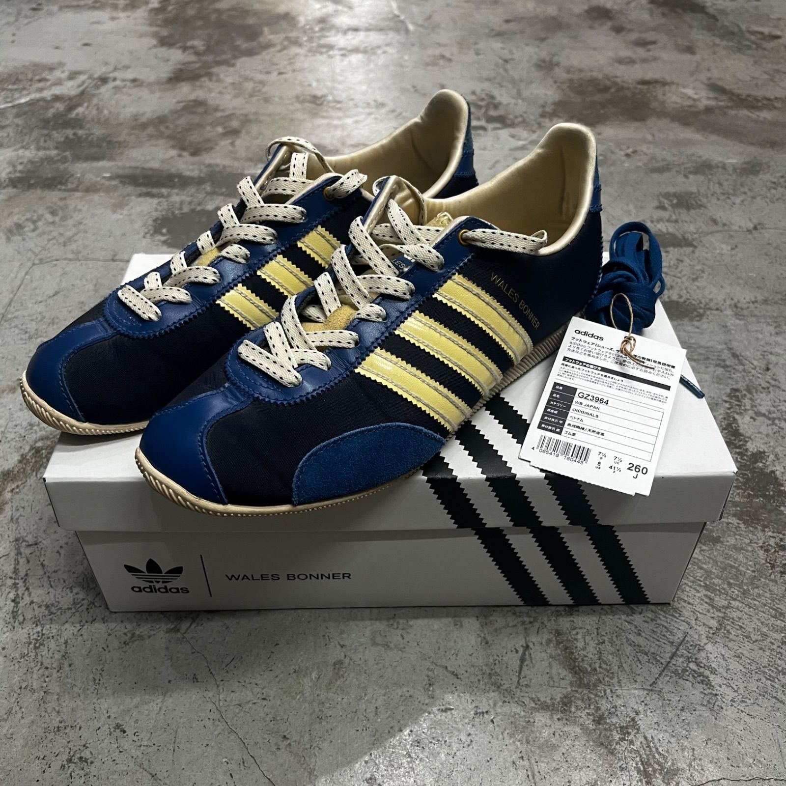 【Adidas】Wales Bonner コラボ 箱付き ユニセックス スニーカー ◇コラボ商品◇ADIDAS ORIGINALS X WALES BONNER◇ユニセックス