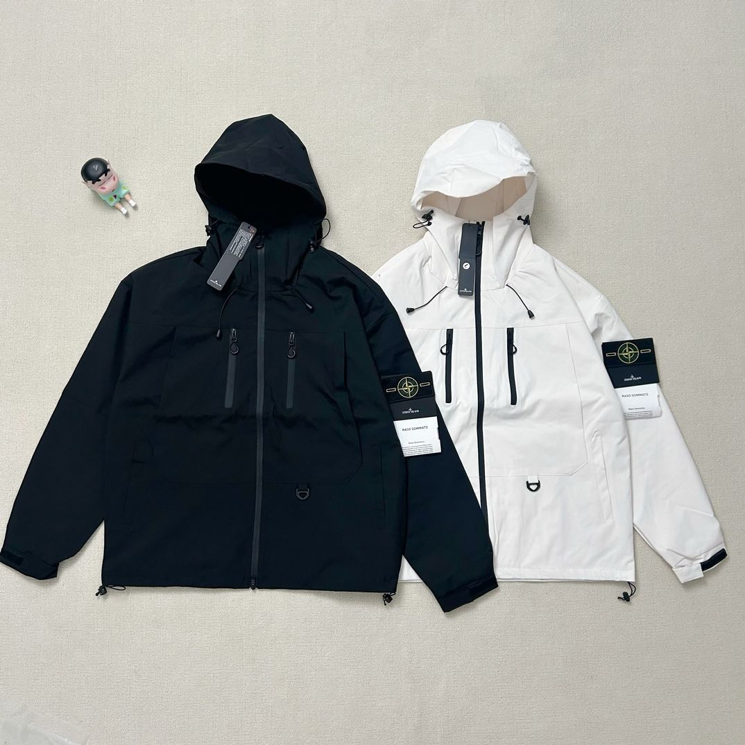 Stone Island ストーンアイランド 秋 ダブルジッパーポケット フード 