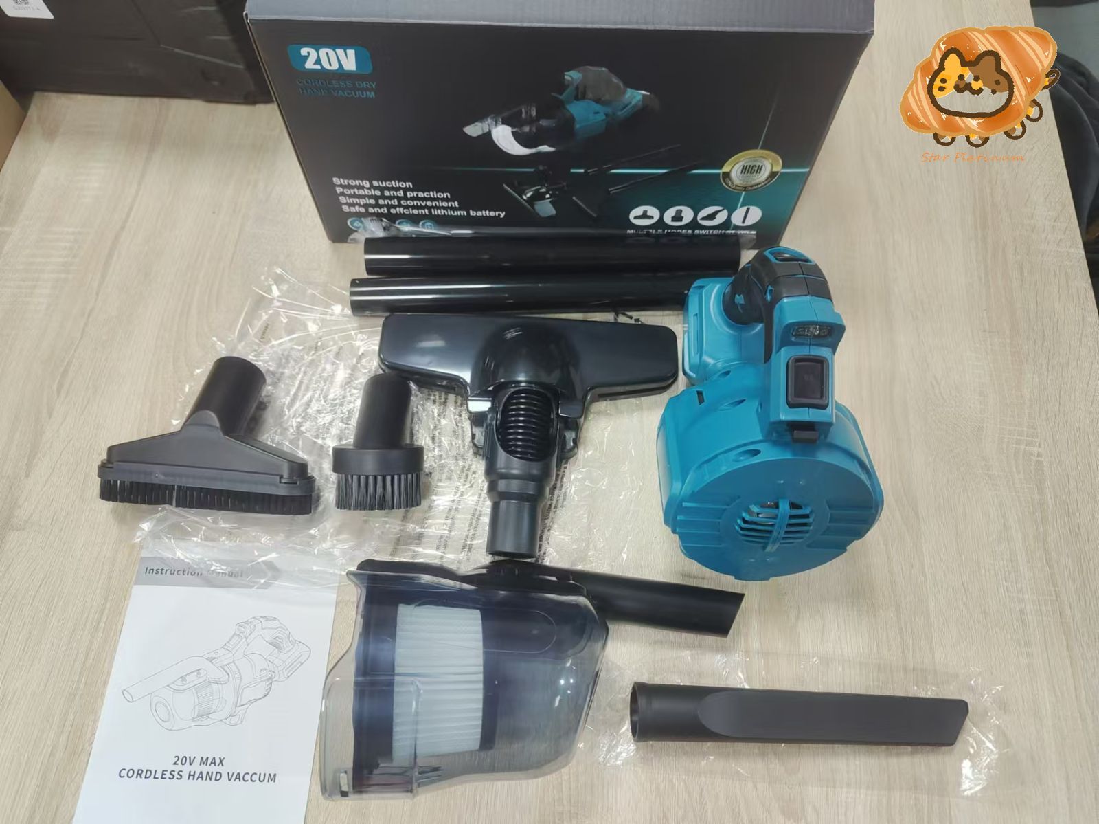 掃除機 38000Pa マキタ18Vバッテリー 併用 充電式クリーナ コードレス 4WAY仕様 業務用 ワンタッチスイッチ 掃除機 4種類吸引 ノズル 2色 21V電池1枚 充電器1枚