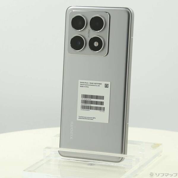 中古品〕 Xiaomi 14T Pro 512GB チタングレー MZB0I4VJP SIM