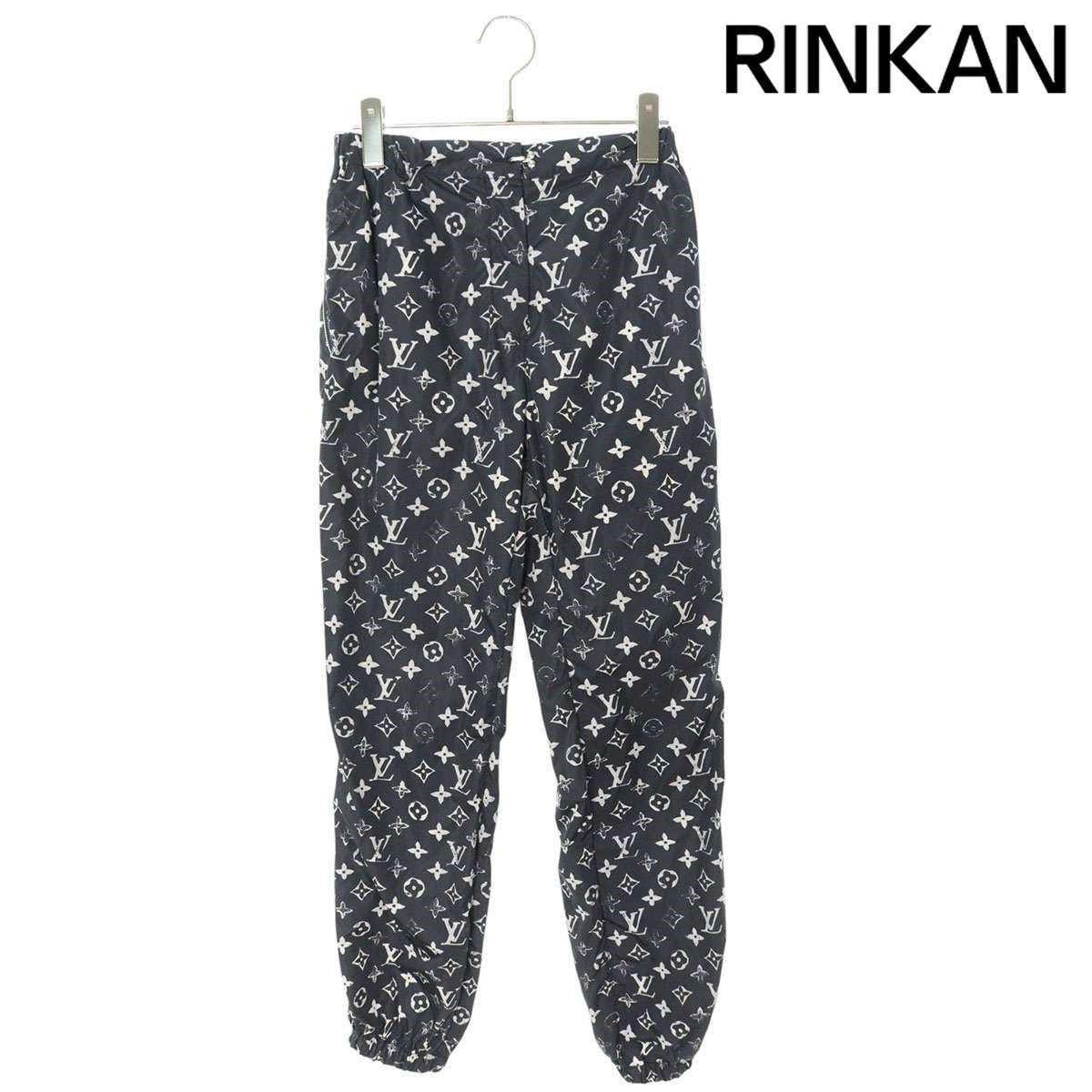 ルイヴィトン 20SS RW201W DFU FIPA11 ステンシルエフェクトモノグラムジョギングロングパンツ レディース 34