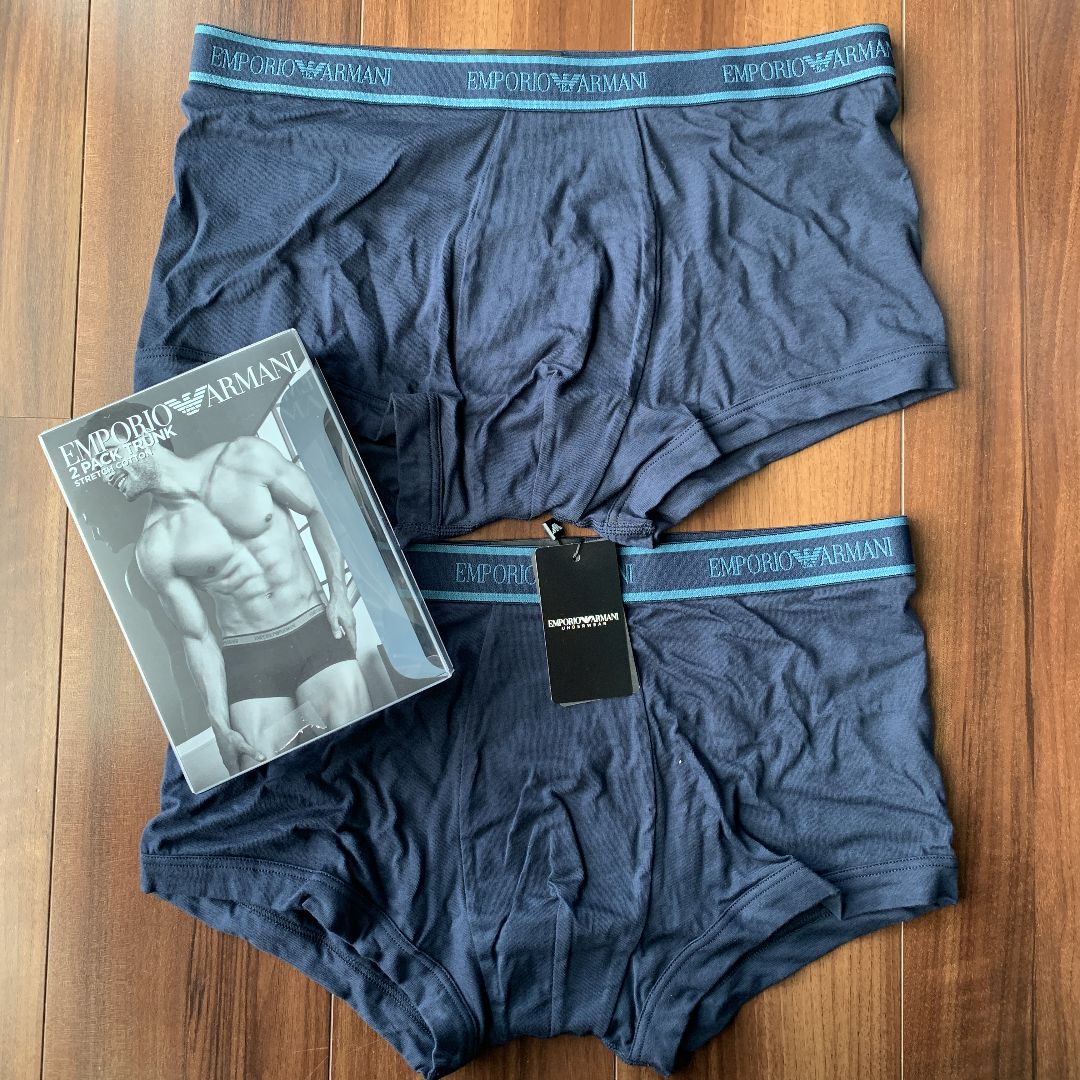 新品】EMPORIO ARMANI アルマーニ ボクサーパンツ 2枚セット - メルカリ