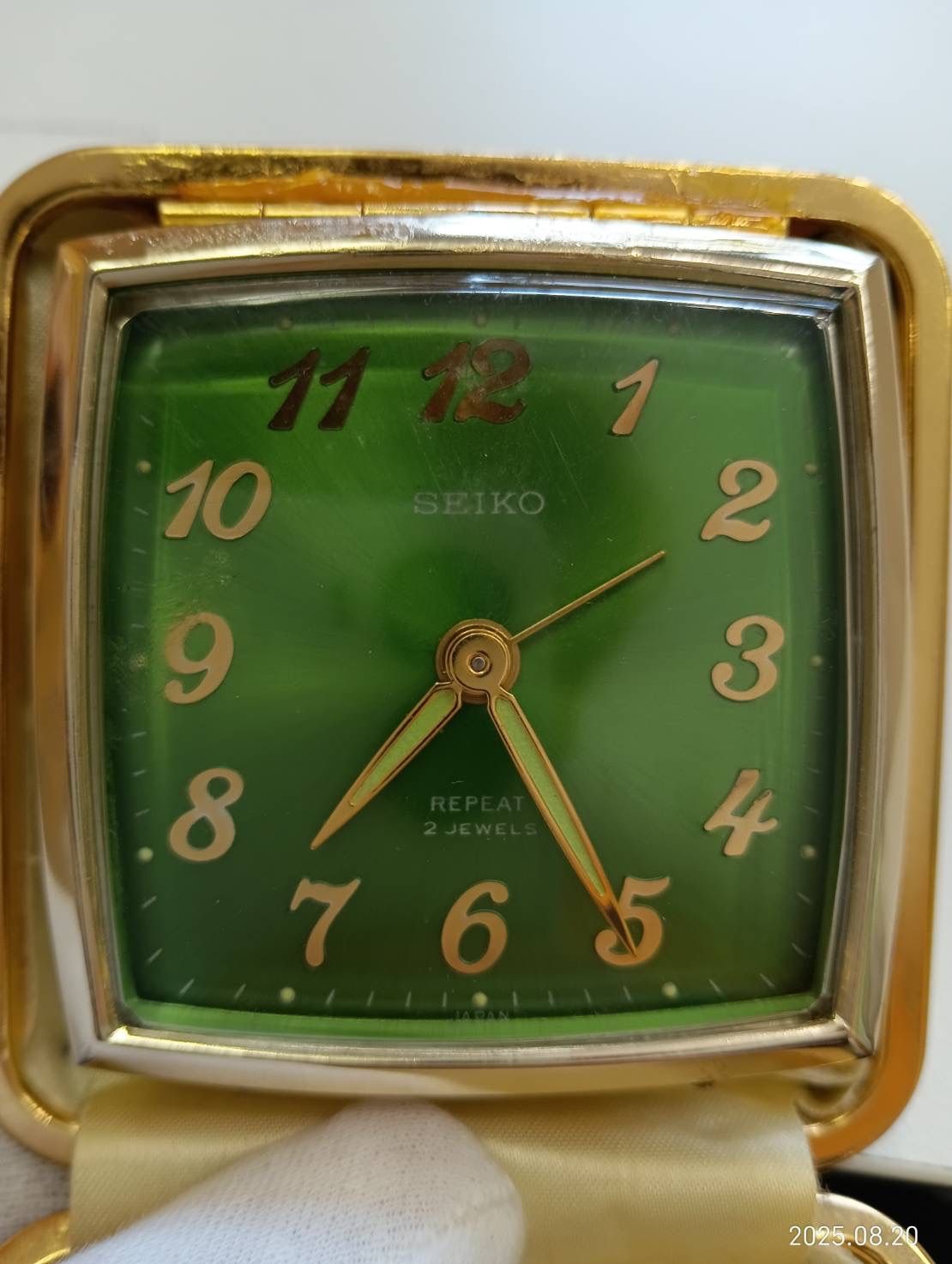 中古品】SEIKO セイコー トラベルクロック 手巻きゼンマイ式