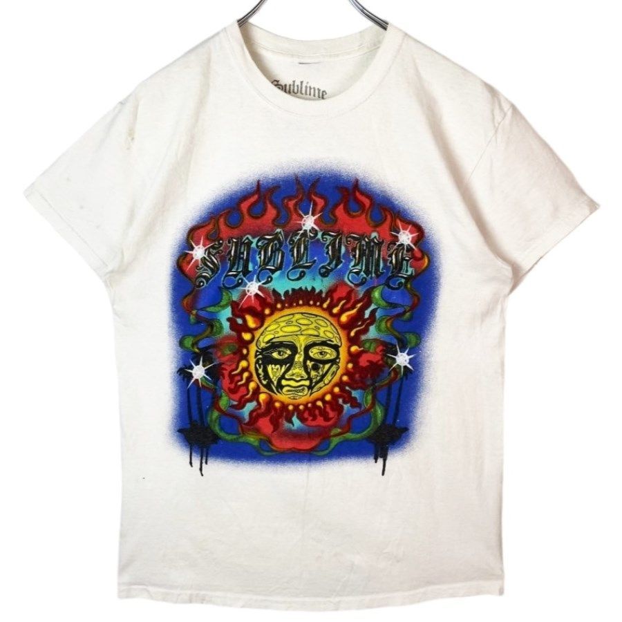 Sublime サブライム バンドTシャツ 太陽柄 M 白 ロックT サブライム Tシャツ SUBLIME 40OZ TO FREEDOM 白 USA 正規品