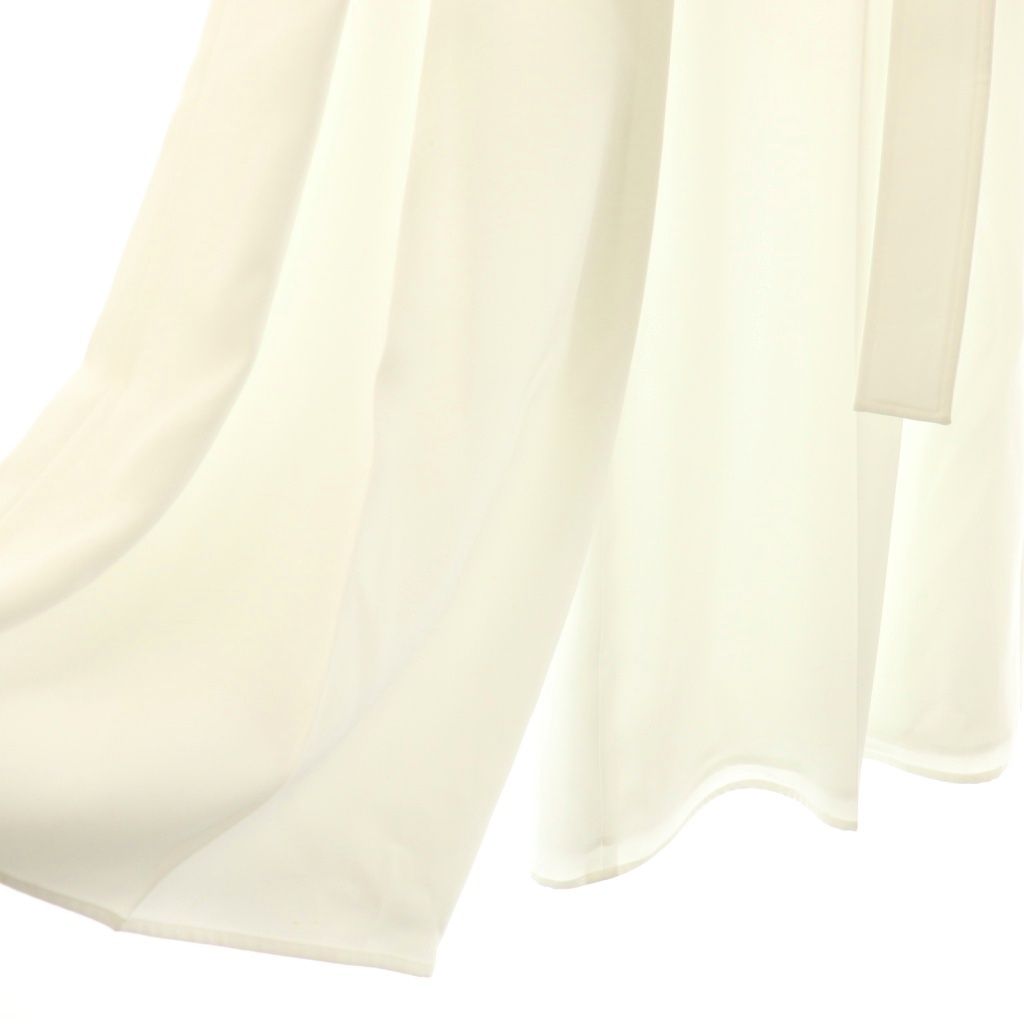 中古】アディアム ADEAM タックワイドパンツ ベルト付き 0 白 41202  