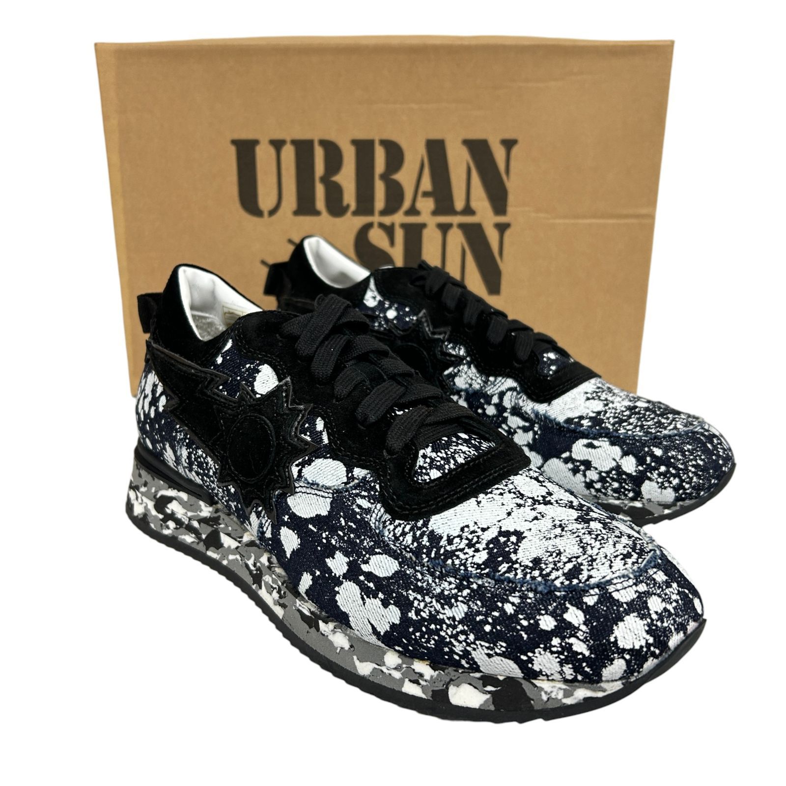 ☆新品☆ URBAN SUN アーバンサン スニーカー ART ANDRE 127 デニムペイント カモフラ カジュアル メンズ ネイビー ブラック  ホワイト グレー EU41 イタリア製 u-130 送料無料 - メルカリ