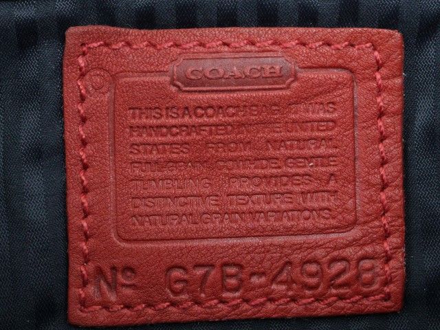 2404-58 コーチ 4928 オールド ショルダーバッグ 美品 COACH レザー製 