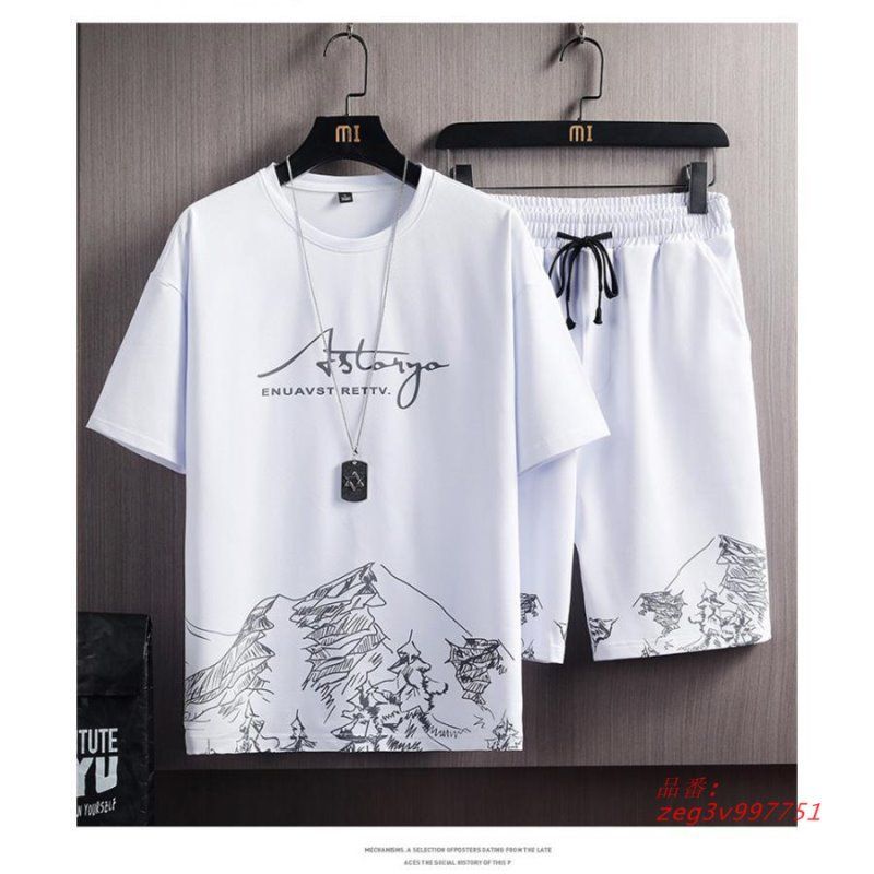 一部。発送 セットアップ メンズ 上下セット Tシャツ ハーフ