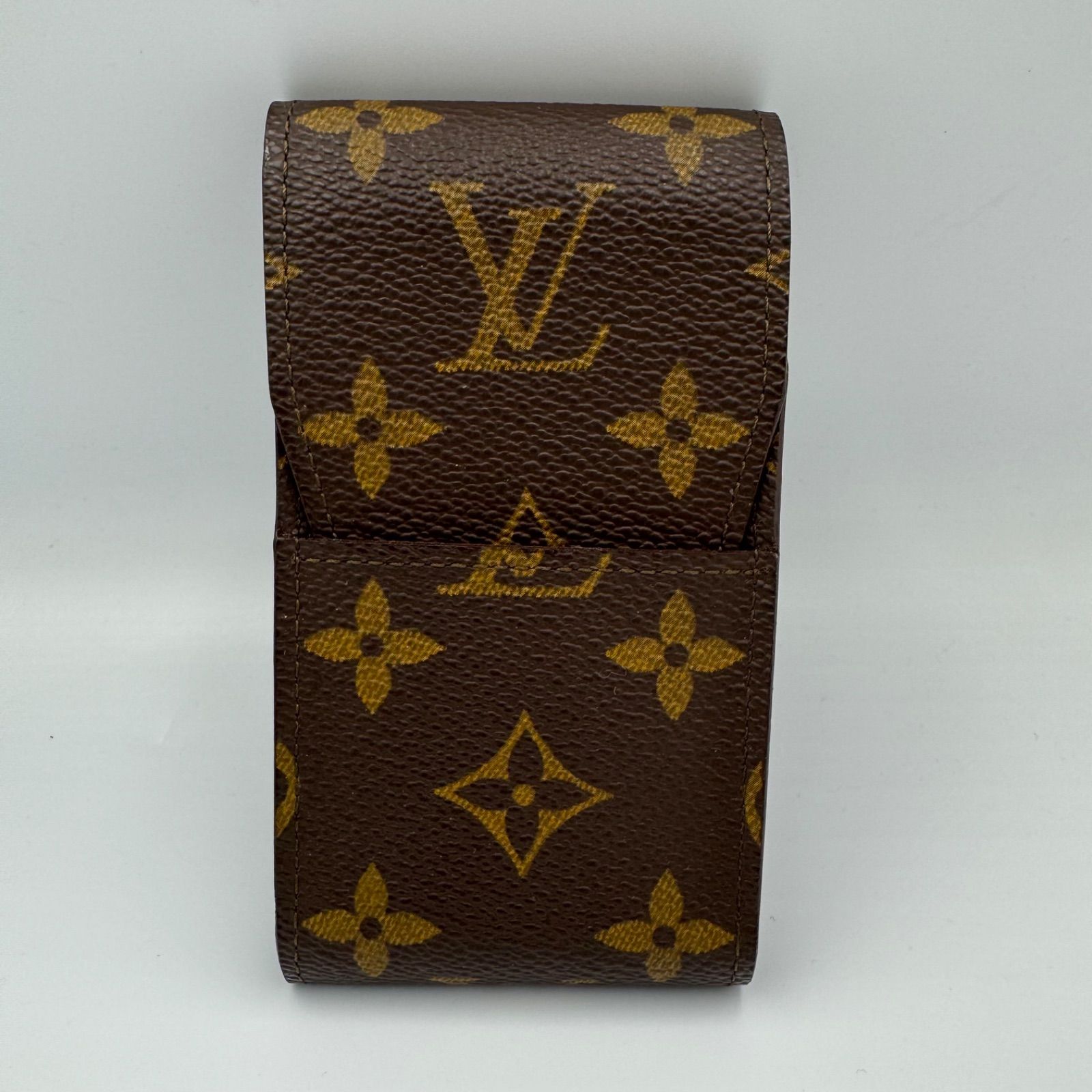 LOUIS VUITTONtエテュイシガレット ブラウン モノグラム タバコ