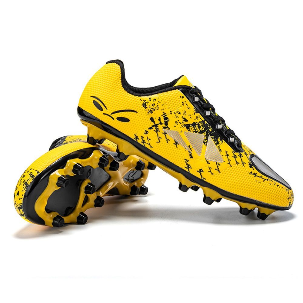 イエロー×Bタイプ  45(28.5cm)  サッカーシューズ 大人 pmyfootshoes02 サッカー スパイク 紐 サッカーシューズ サッカースパイク トレシュー トレーニングシューズ 幅広 ワイド 練習用 スパイクシ