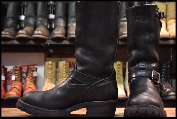 7.5D 09年 WESCO ウエスコ カスタムボス 11インチハイト ブラック 黒 ビブラム100 ローラーバックル ブーツ BOSS HOPESMORE FI116