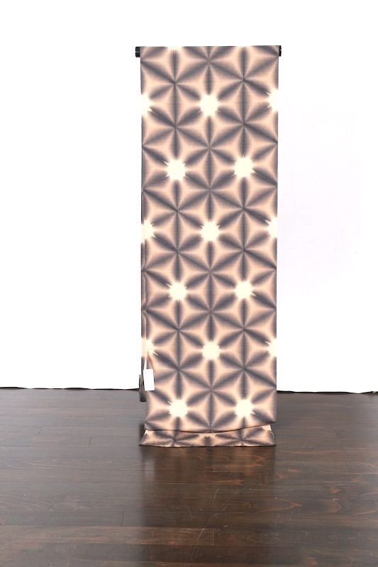 浴衣 反物 藤井絞り 雪花絞り ベージュ グレー O 28