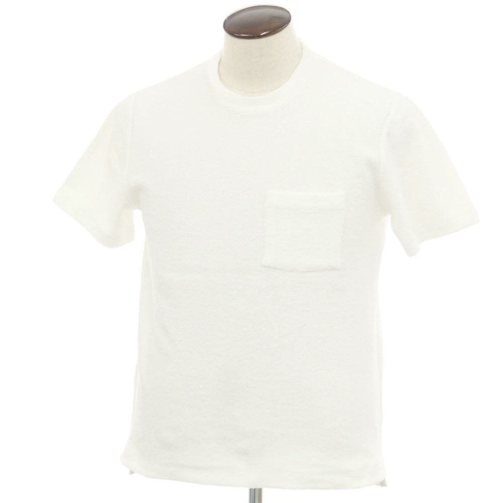 中古】クルチアーニ CRUCIANI コットン パイル クルーネック 半袖T 