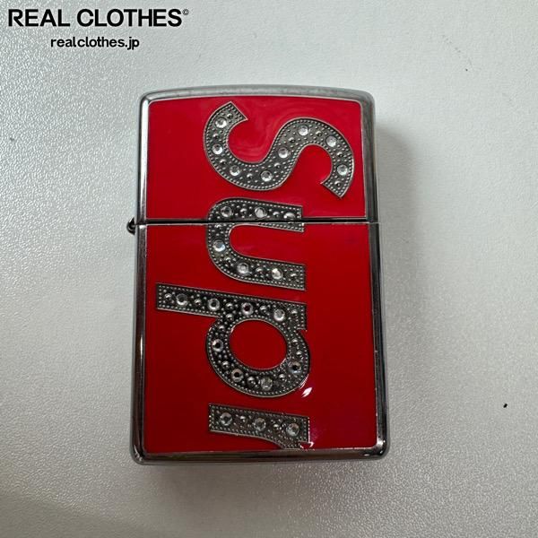 Supreme×Swarovski|シュプリーム×スワロフスキー 20AW ZIPPO|ジッポー|オイルライター レッド メタル貼り 2020年製