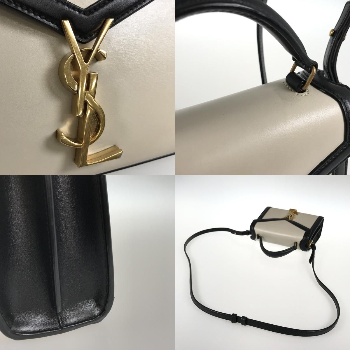 サンローラン SAINT LAURENT カサンドラ 623930 レザー ハンドバッグ te【中古】