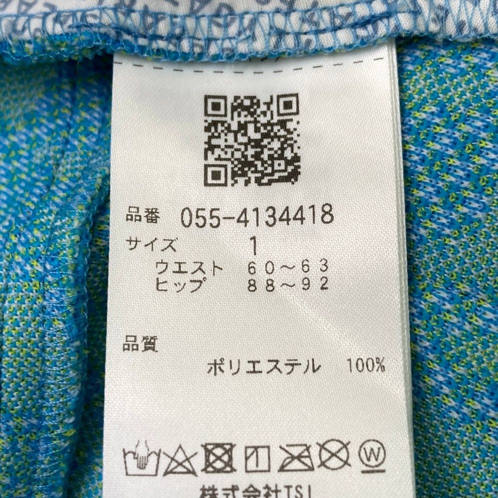 サイズ：1 PEARLY GATES パーリーゲイツ 2024年モデル プリーツスカート 総柄 ブルー系 [240101436042] ゴルフウェア レディース ストスト サイズ：1 PEARLY GATES パーリーゲイツ 2024年モデル プリーツ