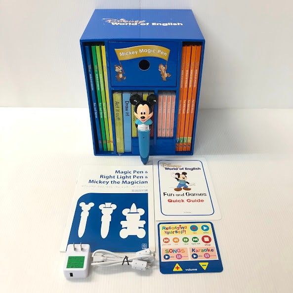 人気総合美品　DWE ミッキーマジックペン　英語教材　セット 知育玩具