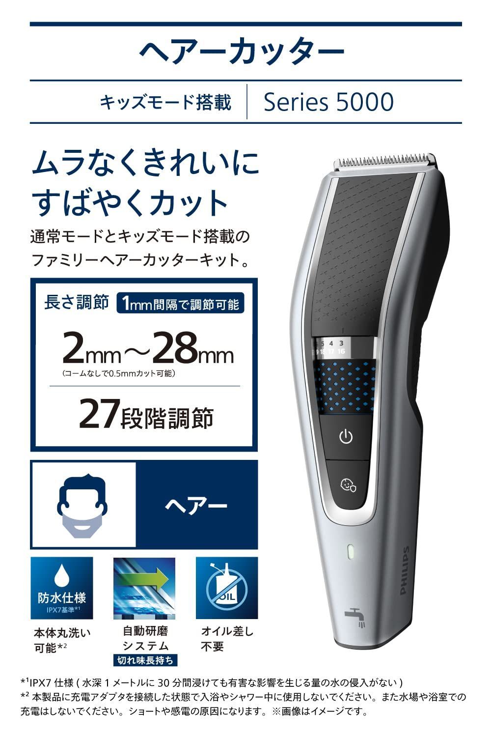 PHILIPS フィリップス ヘアーカッター HC5690 17