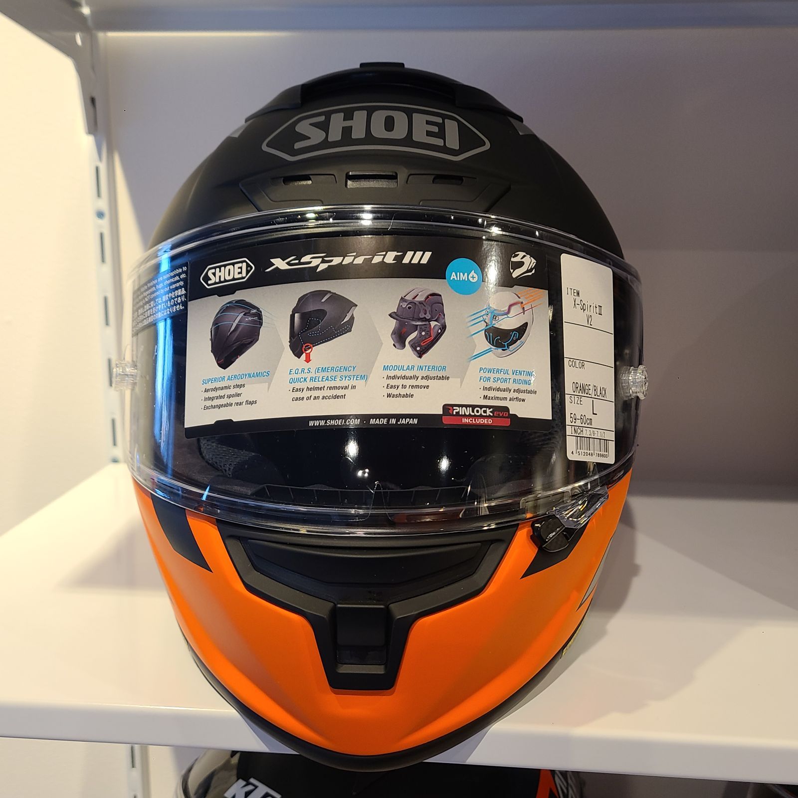 Lサイズ・X-SPIRIT III HELMET・SHOEIとKTMのコラボヘルメット・ヘルメット - メルカリ