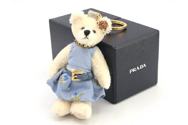 プラダ(Prada) ベア　 1ARI18 キーホルダー (オフホワイト) くま sitinokura78_2020121411