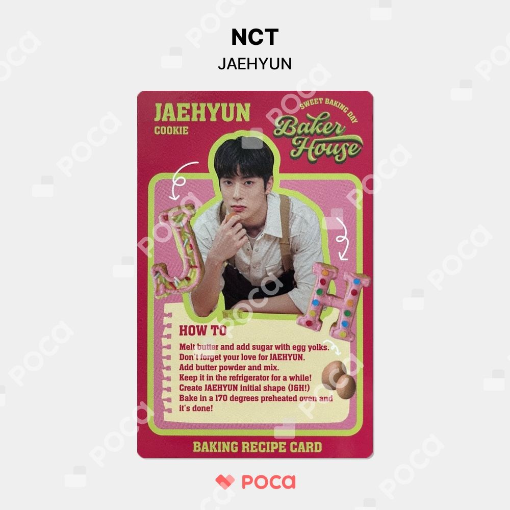 NCT ジェヒョン トレカ BAKER HOUSE RANDOM RECIPE CARD PACK MD