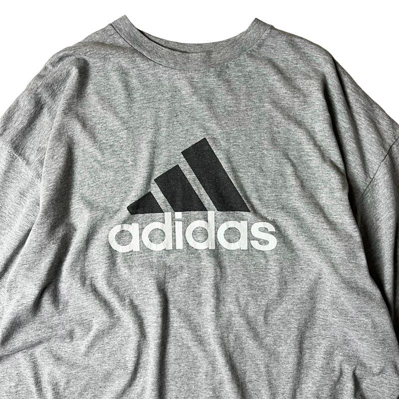 90s USA製 adidas パフォーマンス ロゴ プリント 半袖 Tシャツ XL / 90