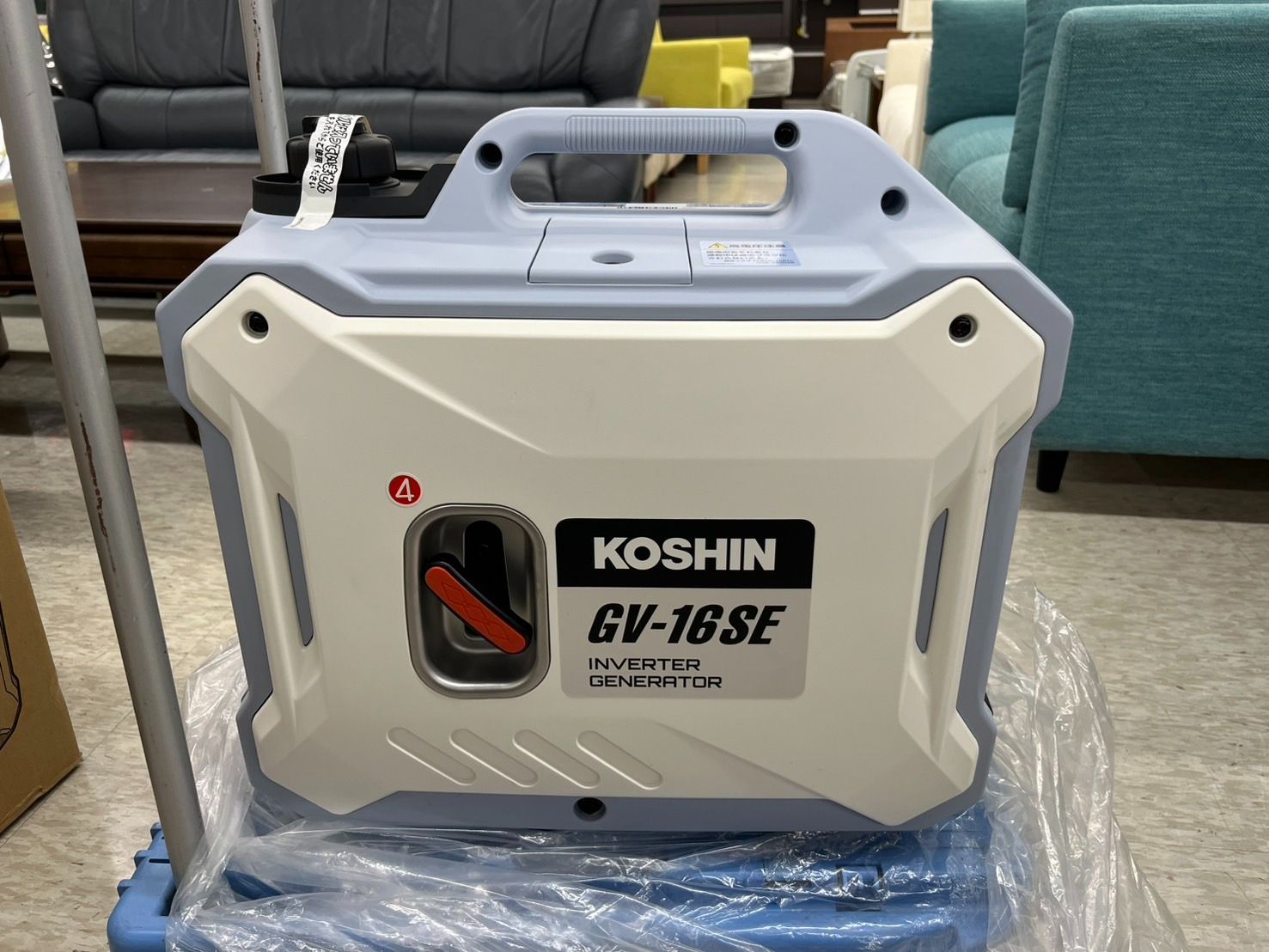 未使用 工進 インバーター発電機 正弦波 GV-16SE 定格出力 1.6kVA AC 