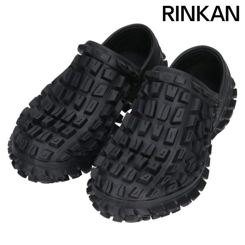 BALENCIAGA ブラック クロッグサンダル42 BALENCIAGA ブラック クロッグサンダル 42 バレンシアガ DEFENDER CLOG
